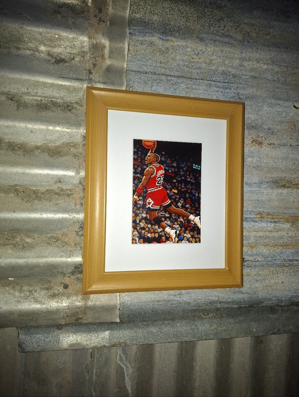 8 Bit Michael Jordan Retro NBA Chicago Bulls Framed Art Print By Neon Nicho